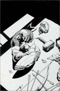 David Finch and Danny Miki Avengers #503 Cover Original Art (Marvel, 2004). Part Four of the "Avengers -