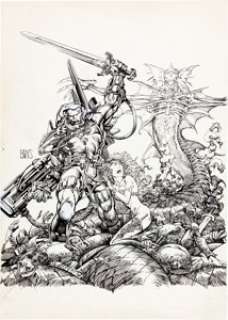 Barry Windsor-Smith StormWatch Unpublished Cover Original Art (Image, 1993). This piece is an amazing little -