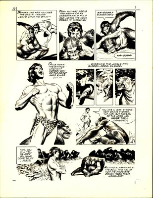 Manning-TARZAN and the Beast Master p.12-Original Story Page Art (1972) | Russ Cochran
