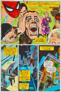 Amazing Spider-Man #121 Page 10 Dave Hunt Color Guide Production Art (Marvel, 1973). Here, Norman Osborn -