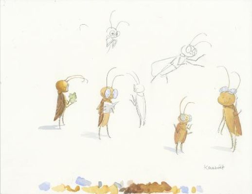 Kerascoët | Au Chant des Grenouilles, Recherche de personnage | Galerie 9ème Art