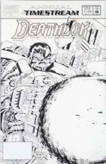 Joe Quesada and Jimmy Palmiotti Deathlok Annual #1 Cover Original Art (Marvel, 1992). Produced in ink (with -
