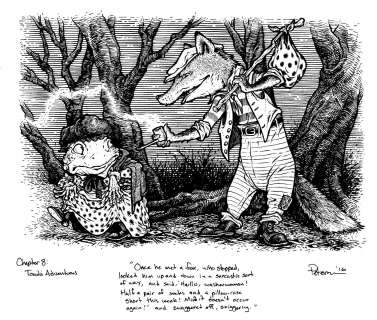 David Petersen | Toad meets a Fox Original Art | David Petersen