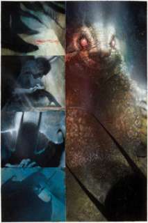 Dave McKean Arkham Asylum Page 84 Batman and Killer Croc Original Art (DC, 1989). One of the spookiest and -