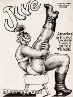 Robert Crumb Yellow Dog #7 "Jive" Sketchbook Page Original Art (Print Mint, 1968). Another faux -