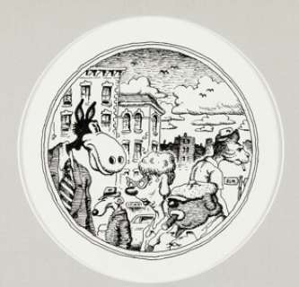 Robert Crumb (attributed) City Scene Illustration (c. 1970).... | Heritage