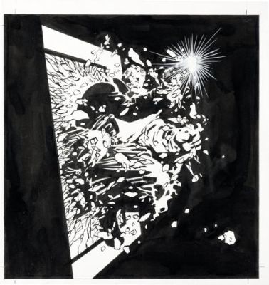 Frank Miller - Sin City, Illustration originale pour l‘édition limitée Hardcover Front Gallery Marv Pin-Up