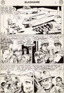 Dick Dillin and Chuck Cuidera Blackhawk #113 Story Page 2 Original Art (DC, 1957)....