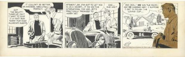 Alex Raymond | Rip Kirby, strip du 29 mai 1953 | Galerie 9ème Art