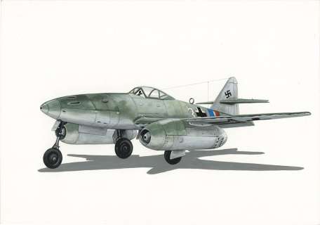 Bunya Watanabe - Hand Drawn Illustration "Messerschmitt" | Mandarake (Big Web)