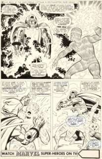 Jack Kirby and Joe Sinnott Fantastic Four #58 Story Page 17 Doctor Doom Original Art (Marvel, 1967).... | Heritage