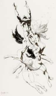 Frank Frazetta | Women of the Ages Portfolio Plate 4 Illustration Original Art (Middle Earth Inc., 1977). | Heritage