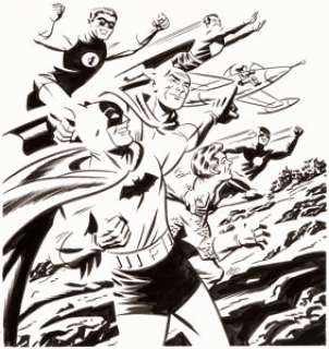 Michael Cho JLA: The Silver Age #1 Cover Original Art (DC, 2016)....