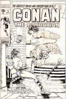 Barry Smith Conan the Barbarian #5 Cover Original Art (Marvel, 1971).... | Heritage