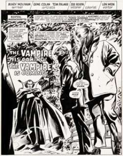 Gene Colan and Tom Palmer Tomb of Dracula #37 Complete 18-Page Story Original Art (Marvel, 1975).... (Total: 19 Original Art) | Heritage