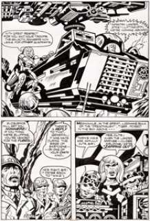Jack Kirby and Mike Thibodeaux Captain Victory and the Galactic Rangers #8 Story Page 12 Original Art (Pacific Com...