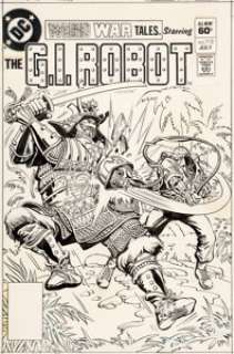 Ross Andru and Romeo Tanghal Weird War Tales #113 "G.I. Robot" Cover Original Art (DC Comics, 1982).... | Heritage