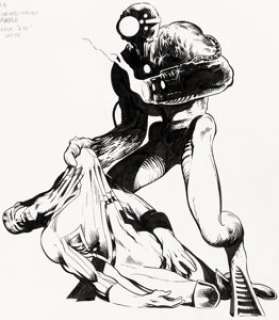 Alan Davis The Daredevils #11 Cover Original Art (Marvel UK, 1983).... | Heritage