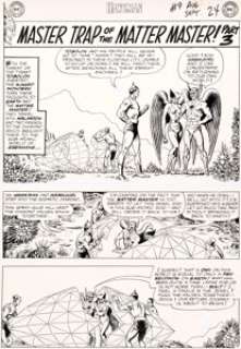 Murphy Anderson Hawkman #9 "Master Trap of the Matter Master!" Part 3 Original Art Group of 6 (DC, 1965).... (Total: 6 Original Art) | Heritage