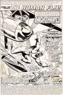  - Bob Lubbers and Ricardo Villamonte Human Fly #16 Splash Page 1 Original Art (Marvel, 1978)....