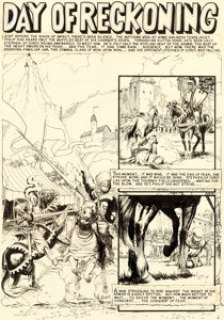 Al Williamson and George Evans Valor #5 Complete 7-Page Story "Day of Reckoning" Original Art (EC, 1955).... (Total: 7 Original Art)