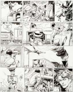 Moebius (Jean Giraud) Blueberry #17 Story Page 44 Original Art (Dargaud, 1975).... | Heritage