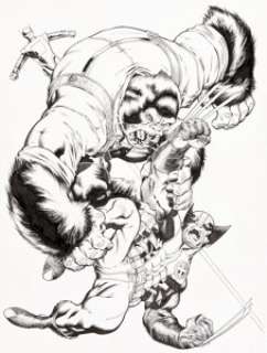 Ed McGuinness and Dexter Vines X-Men Vs. Agents of Atlas #1 Cover Original Art (Marvel Comics, 2009). It‘s -