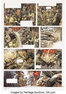 Juanjo Guarnido Blacksad Volume 5 Amarillo Story Page 38 Illustration Original Art (Dargaud Benelux, -