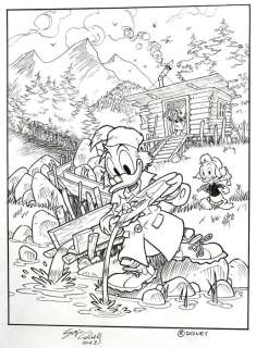 Sergio Cabella | Uncle Scrooge - Original Inked Artwork - Return to Klondike - Zio Paperone - (2023) | Catawiki