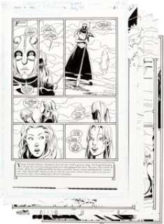 Peter Snejbjerg Books of Magic #38 Complete Issue Original Art Group of 24 (DC Comics, 1997). This -