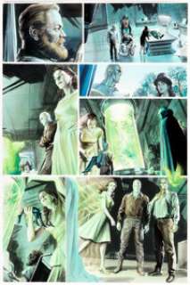 Doug Braithwaite and Alex Ross Justice #7 Painted Story Page 25 Doom Patrol Original Art (DC, 2006). -