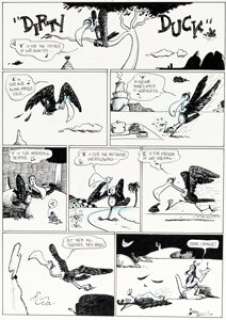 Bobby London The Dirty Duck Book #1 Complete 1-Page "Dirty Duck" Story Original Art (Company & Sons, 1971)....