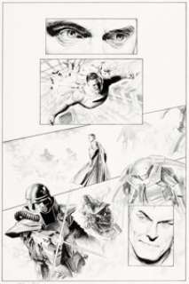 Alex Ross - JSA Kingdom Come Special: Superman #1 Story Page 8 Original Art (DC, 2009).