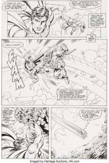 Tom Grummett and Doug Hazelwood - Adventures of Superman #497 Story Page 5 Original Art (DC, 1992).