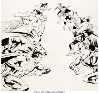 Dick Giordano - Limited Collectors‘ Edition #C-39 Secret Origins Super Villains Cover Original Art (DC, 1975).