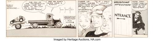 Frank Frazetta - Johnny Comet Daily Comic Strip Original Art dated 5-30-52 (McNaught Syndicate, 1952)....