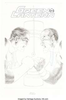 Frank Quitely - Green Lantern #60 DC 75th Anniversary Limited Variant Cover Original Art (DC, 2011)....