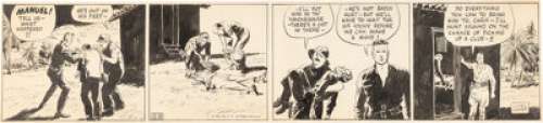 Sickles, Noel - Noel Sickles Scorchy Smith Daily Comic Strip Original Art dated 11-18-36 (A. P. Newsfeatures, 1936)....