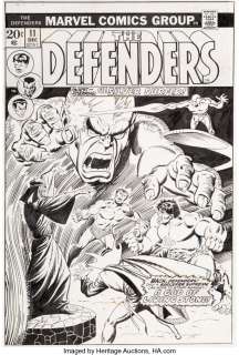 Buscema, Sal | Sal Buscema The Defenders #11 Cover Original Art (Marvel, 1973).... | Heritage