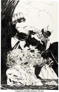 Lee, Jim | Jim Lee and Scott Williams Dark Knight III: The Master Race #5 Variant Cover Original Art (DC, 2016).... | Heritage