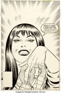 Romita Sr., John | John Romita Sr. and Joe Sinnott The Marvel Saga the Official History of the Marvel Universe #22 Cover Mary Jane Wa... | Heritage