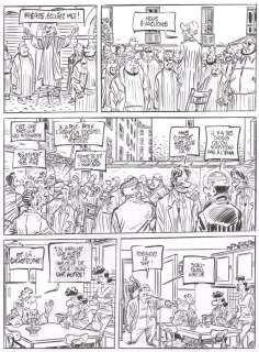 Pétillon | Jack Palmer, planche n°44 Ã  l’encre de Chine de … | Millon