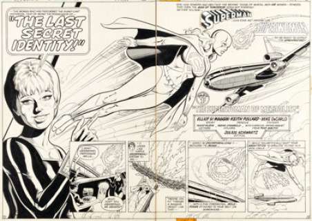 Pollard, Keith | Keith Pollard and Mike DeCarlo DC Comics Presents Annual #2 Double Page Spread 2-3 Original Art (DC, 1983).... (Total: 2 Original Art) | Heritage