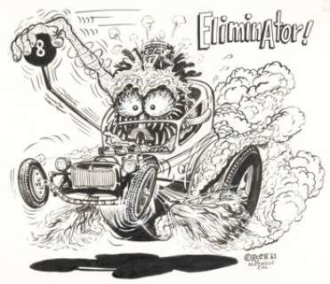 Roth, Ed "Big Daddy" | Ed "Big Daddy" Roth "Eliminator!" Illustration Original Art (1963).... | Heritage