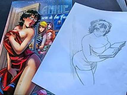 Cucca Vincenzo | Annie va a la fac + Dessin original - Vincenzo Cucca - EO - (2022) | Catawiki