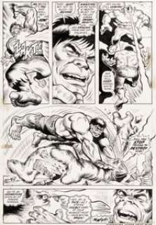 Andru, Ross - Ross Andru and Bill Everett Marvel Feature #3 Story Page 21 Hulk Original Art (Marvel, 1972)....
