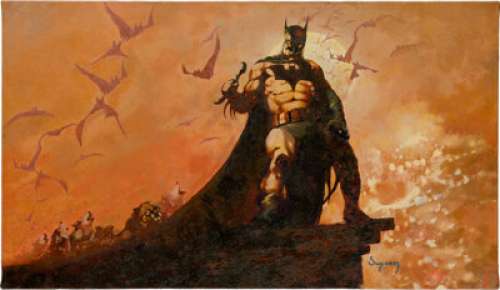 Suydam, Arthur - Arthur Suydam "Batman Moonwalk" Painting Original Art (undated)....