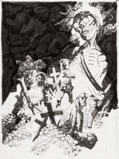 Mignola, Mike - Mike Mignola B.P.R.D. Hell on Earth Volume 5: The Pickens County Horror & Others Trade Paperback Cover Original Ar...