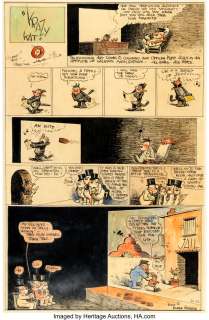 Herriman, George - George Herriman Krazy Kat Sunday Comic Strip Original Art 10-16-1938 (King Features Syndicate, 1938)....