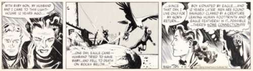 Tufts, Warren - Alex Toth (signing as Warren Tufts) Casey Ruggles Daily Comic Strip Original Art dated 5-31-50 (United Feature Syn...